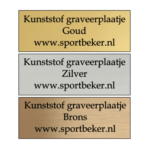 Graveerplaatje Kunststof Goud Eigen formaat - Afbeelding 4