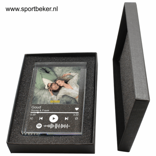 Spotify op glas Rechthoek Dikte 1,9cm. - Afbeelding 2