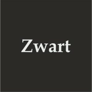 Plaatje Zwart – Tekst wit